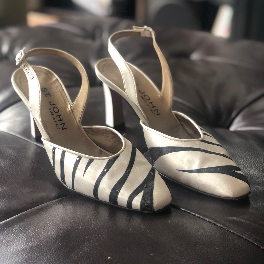 St. john Zebra pattern Heel size 8 made in italy